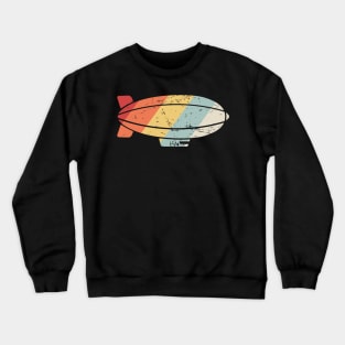 Retro Vintage Dirigible Airship Blimp Crewneck Sweatshirt